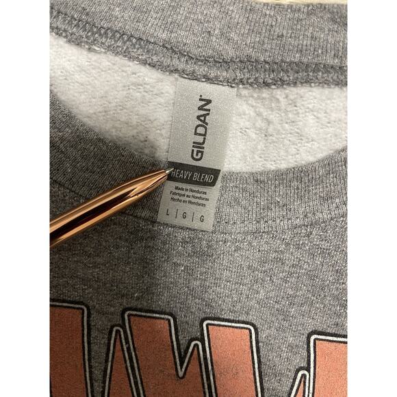 Pink Floyd Animals Graphic Crewneck Sweatshirt Gray Band Streetwear Size L - Picture 4 of 8